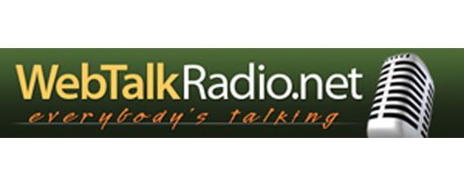 WebTalkRadio.net logo with microphone illustration