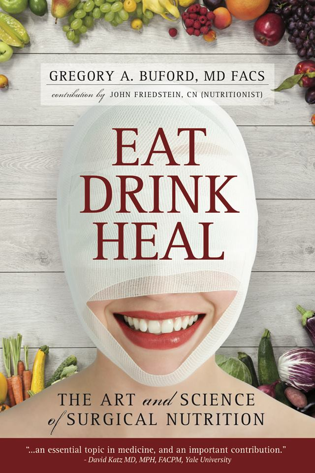 Book cover on surgical nutrition and healing.