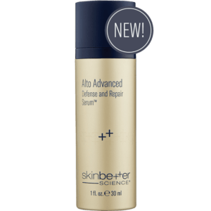 Skinbetter Science Alto Advanced serum bottle.