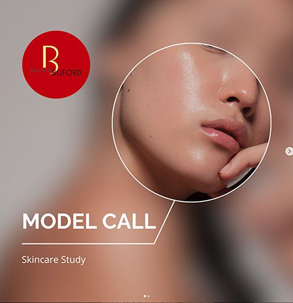 Denver plastic surgery Model Call for skincare study application.