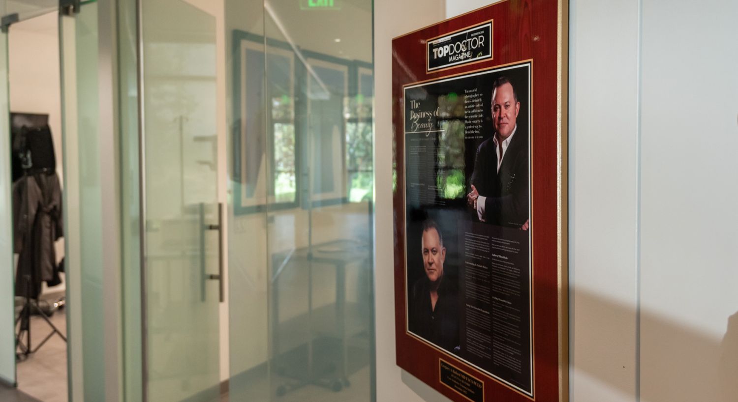 Aesthetic professionals posing in clinic.